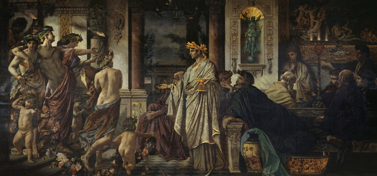 The Symposium Second Version, ca 1871-1874 by Anselm Feuerbach