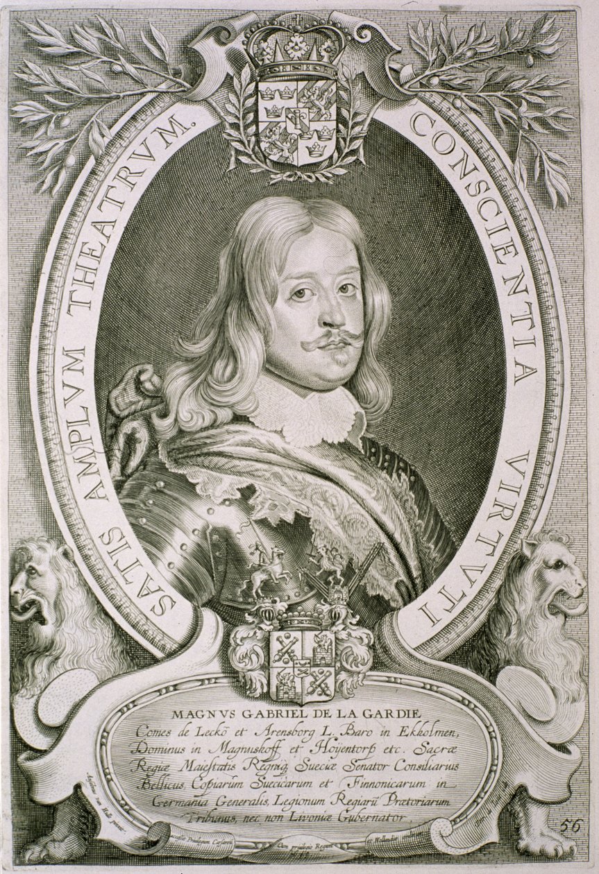 Magnus Gabriel (1622-86) Count de la Gardie, from 