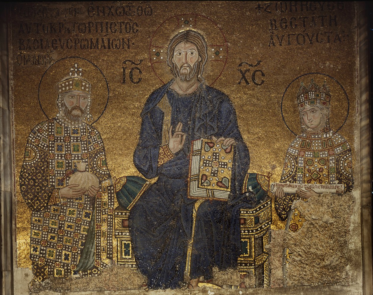 The Zoe Mosaic by Anthemius of and Miletus Isidore of Tralles