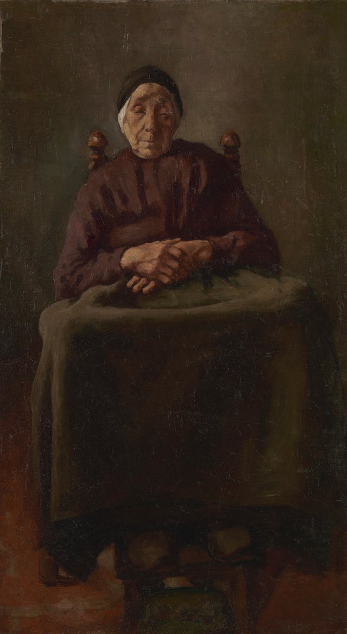 Old Drenthe Woman by Anthon van Rappard