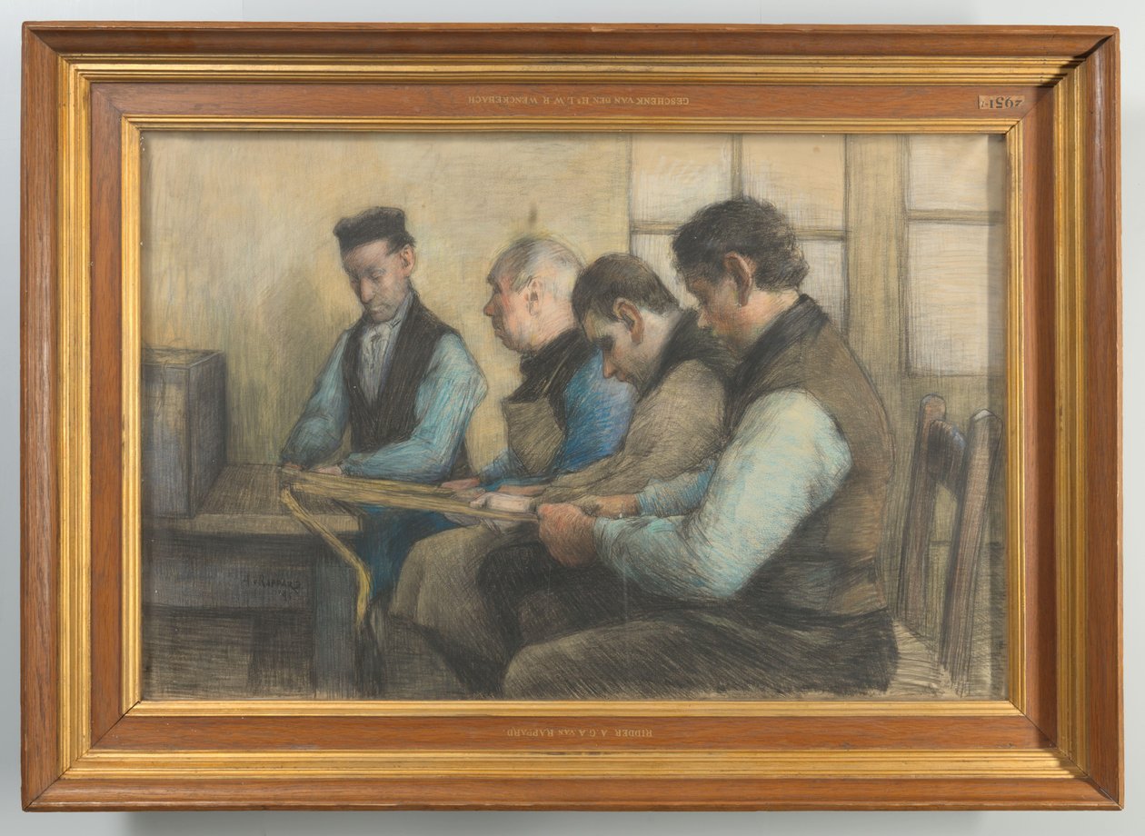 Blind Mat Weavers by Anthon Gerhard Alexander van Rappard