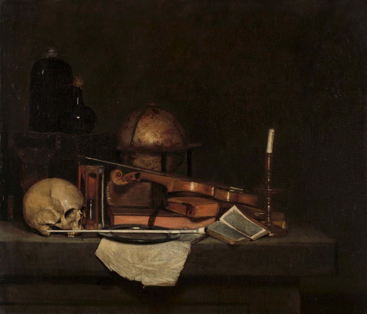 Vanitas Still Life by Anthonie (1601-73) Palamedesz