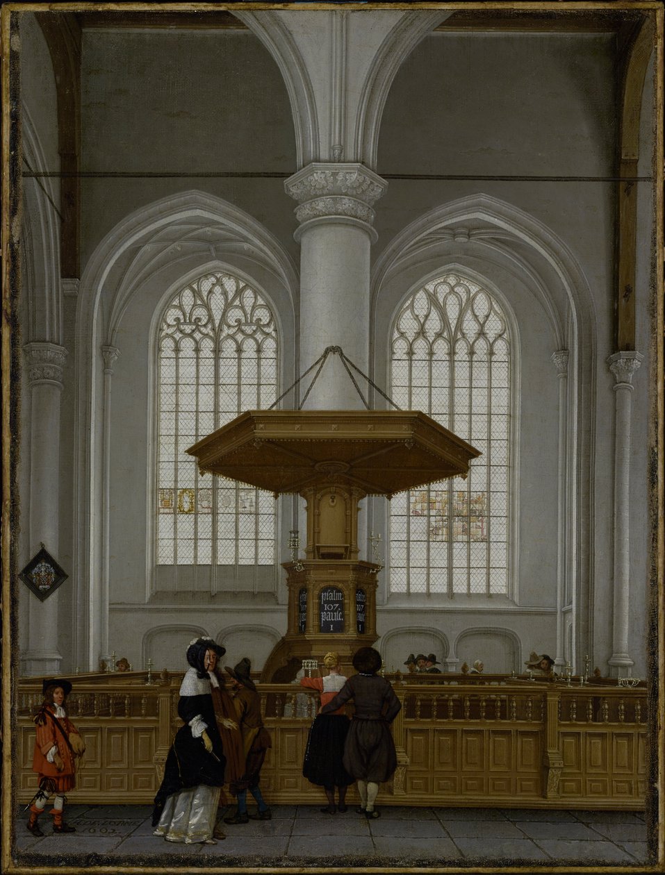 Interior of the Laurenskerk at Rotterdam, 1662 by Anthonie Delorme