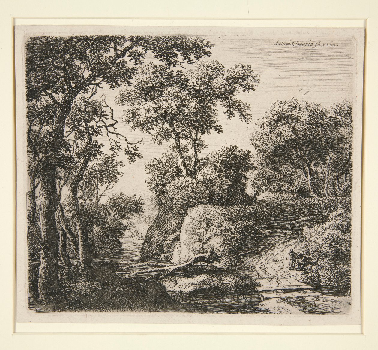 The Plank Bridge by Anthonie Waterloo