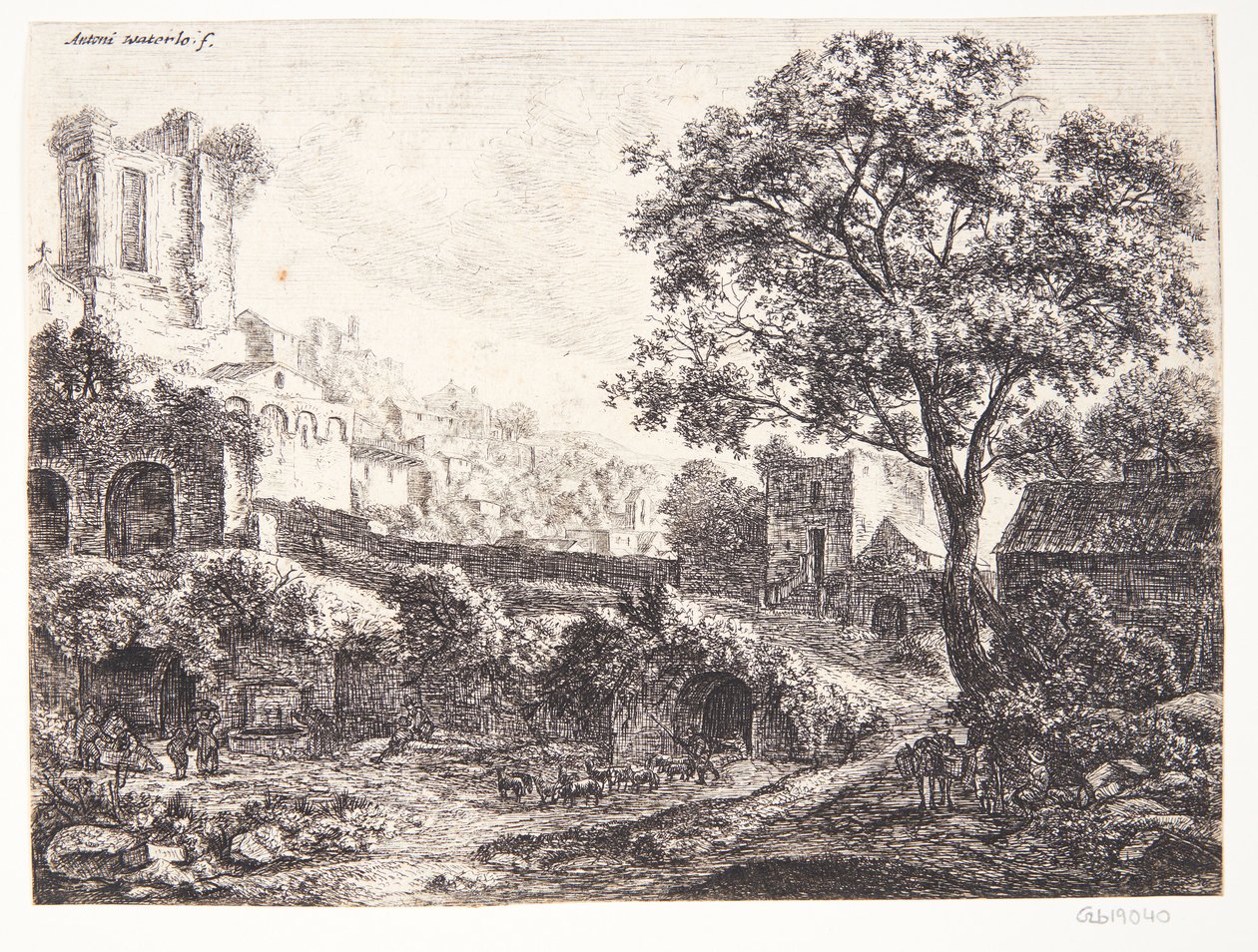 Ruins on the Outskirts of a City by Anthonie Waterloo
