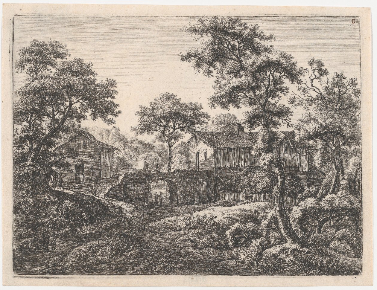 The Gateway, 17th century by Anthonie Waterloo