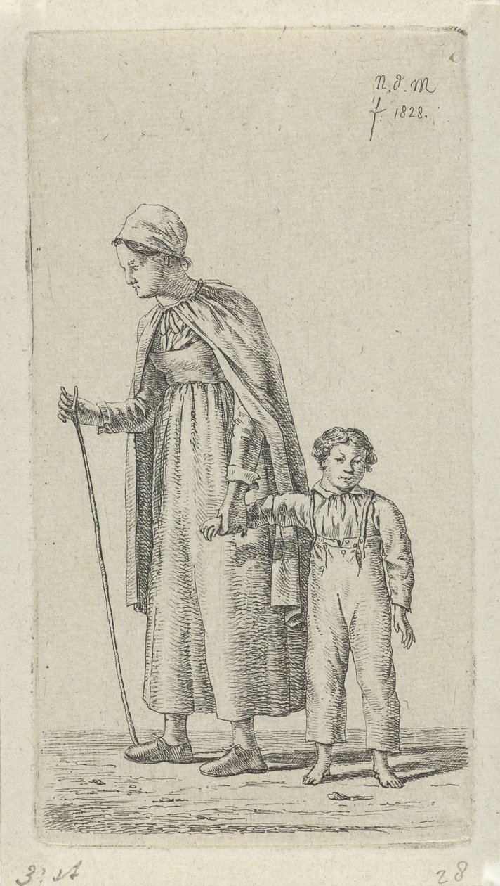 Mother with Child in Arm by Anthonie Willem Hendrik Nolthenius de Man