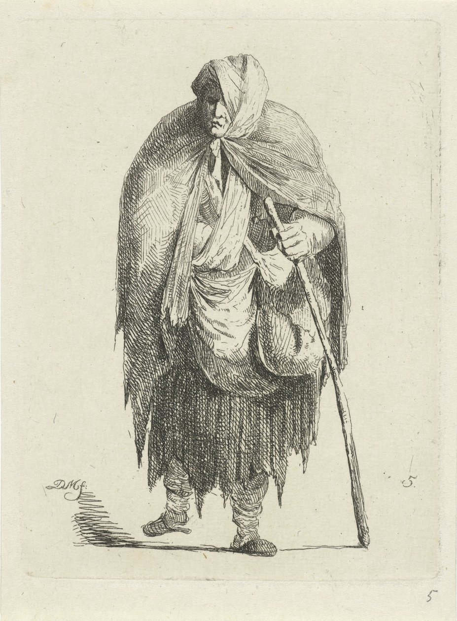 Woman in Rags by Anthonie Willem Hendrik Nolthenius de Man