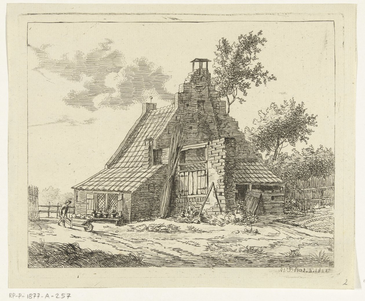 Ruins of the House Snaatburg in Maarssen by Anthonie van den Bos