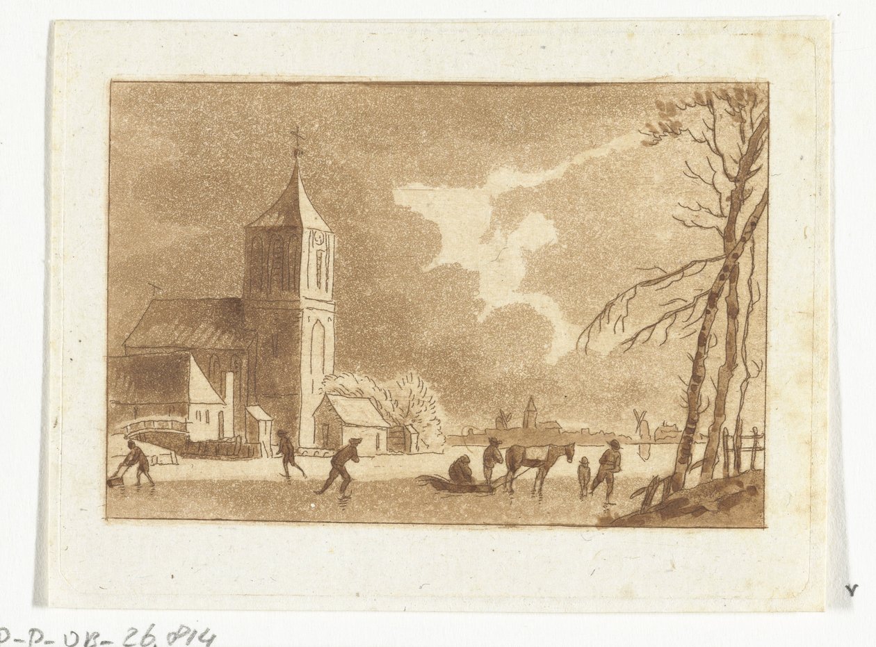 Winter Scene by Anthonie van den Bos
