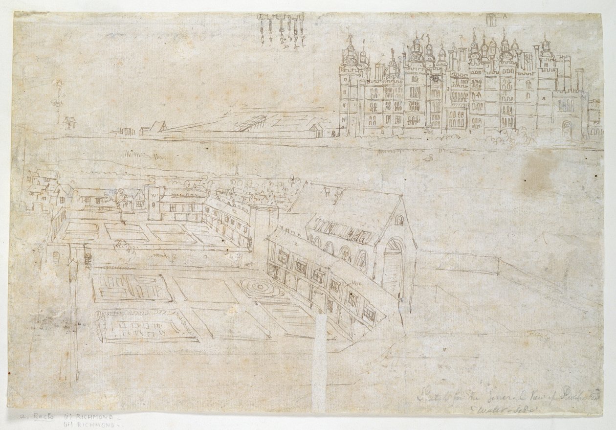 Privy Gardens, Richmond Palace by Anthonis van den Wyngaerde