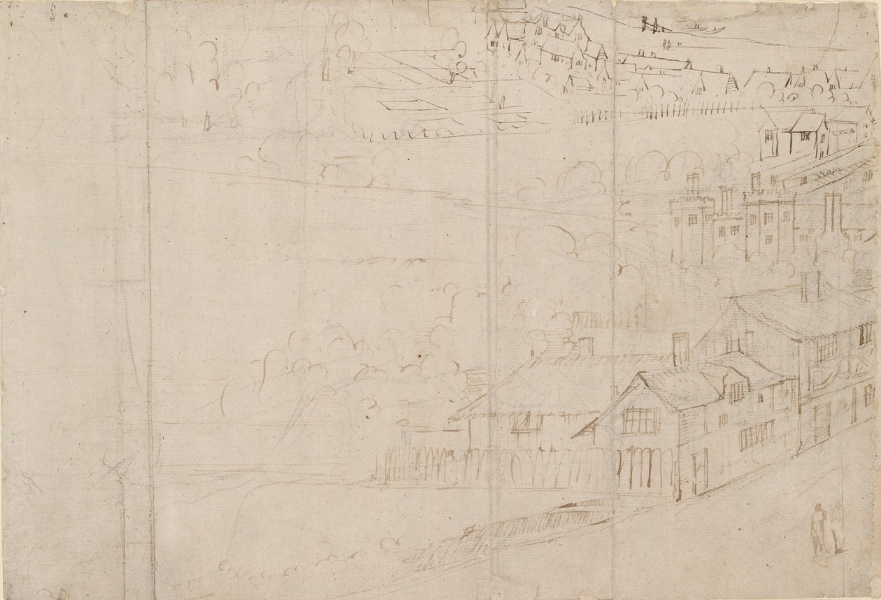Panorama of London as Seen from Southwark: Bankside by Anthonis van den Wyngaerde