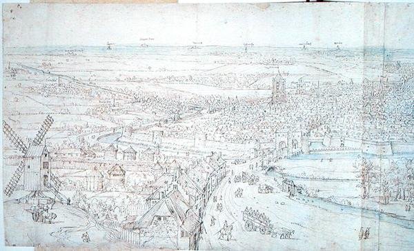 Utrecht by Anthonis van den Wyngaerde