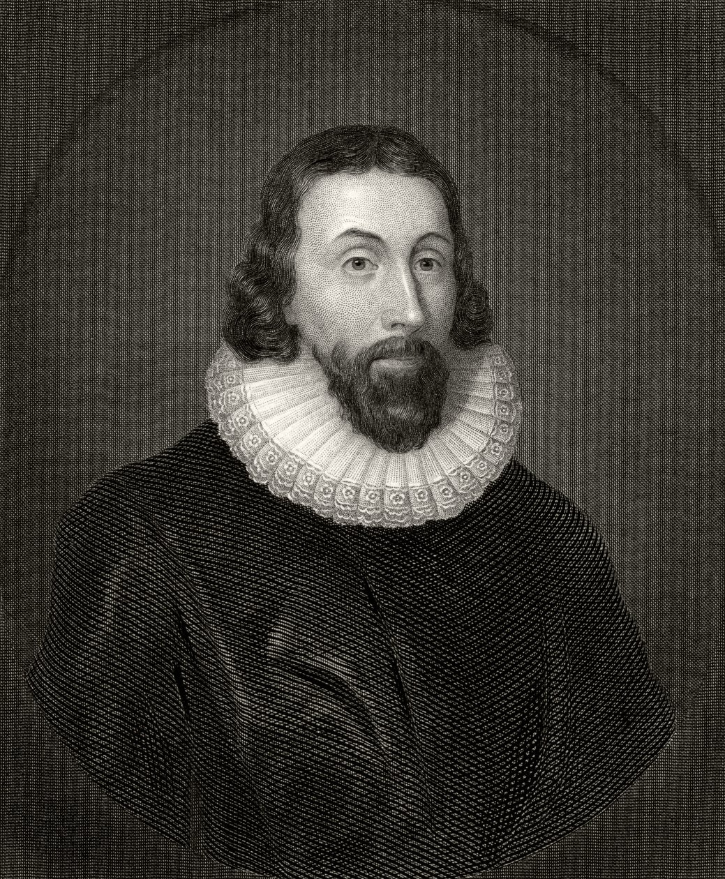 John Winthrop, engraved by Charles William Sharpe (1818-99) by Anthony van Dyck