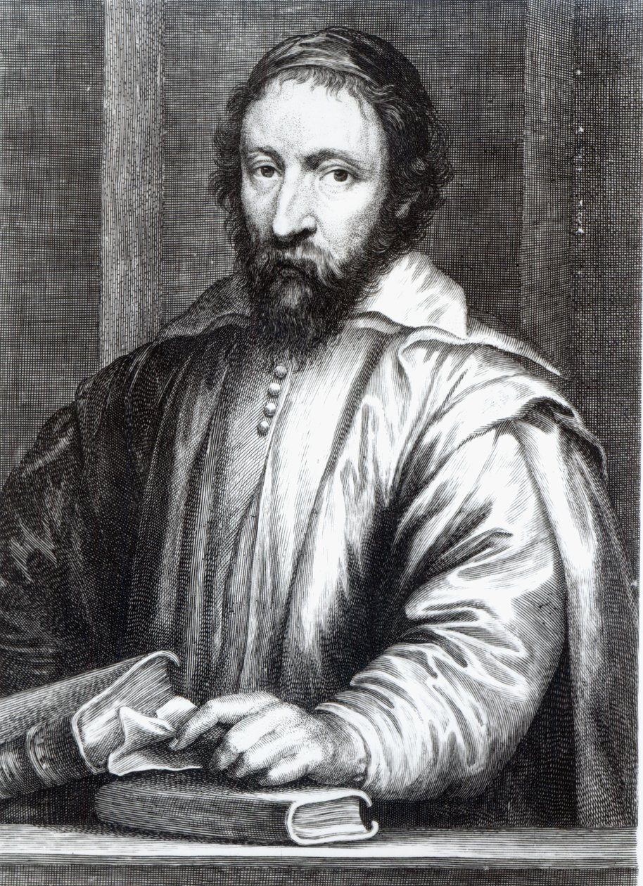 Nicolas Claude Fabri de Peiresc, engraved by Martin van den Enden by Anthony van Dyck