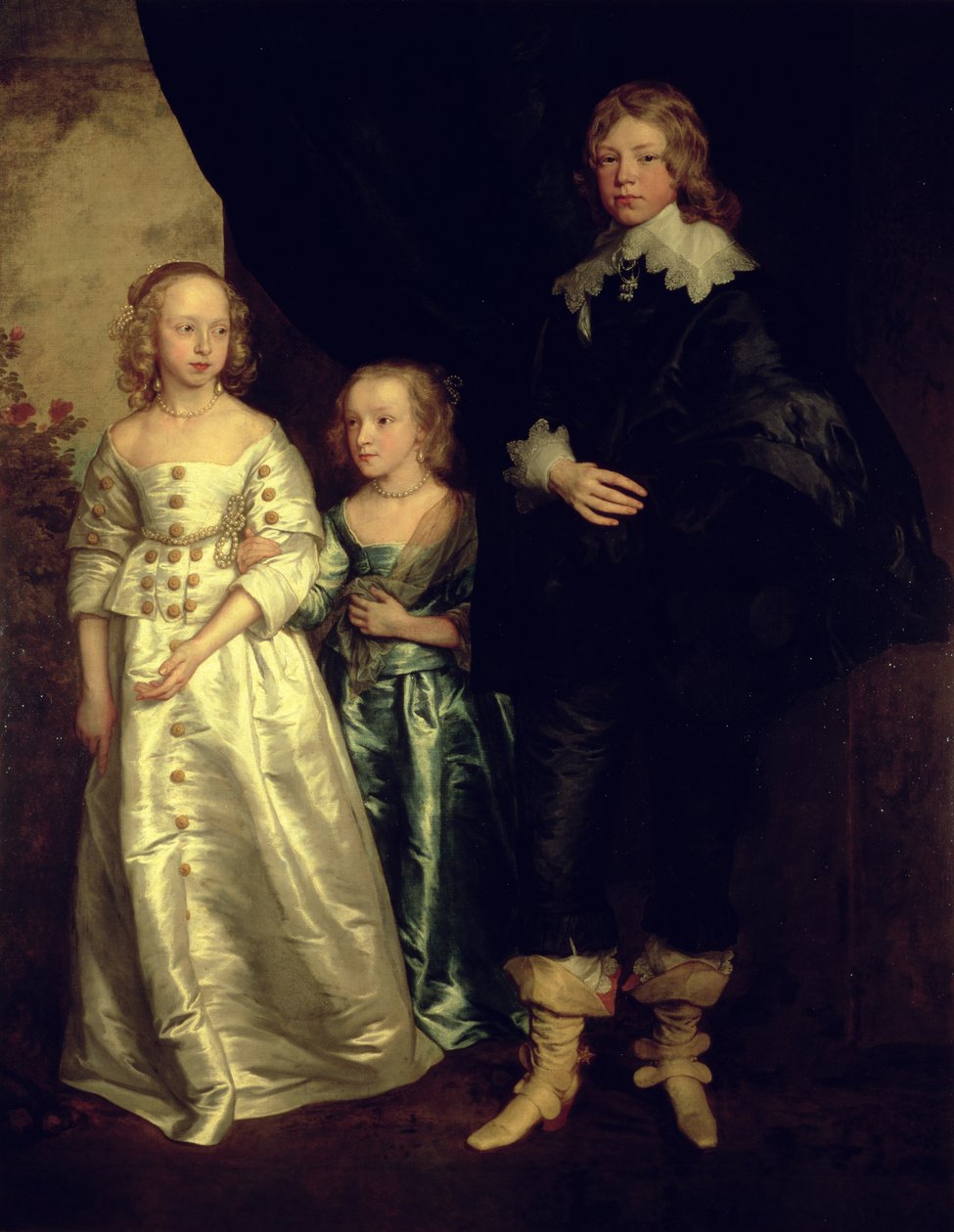 The Children of Thomas Wentworth, 1st Earl of Strafford, 17th Century by Anthony van Dyck