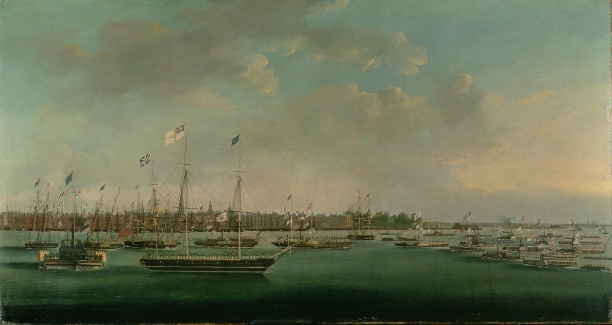 Erie Canal Celebration, New York, 1825 by Anthony Imbert