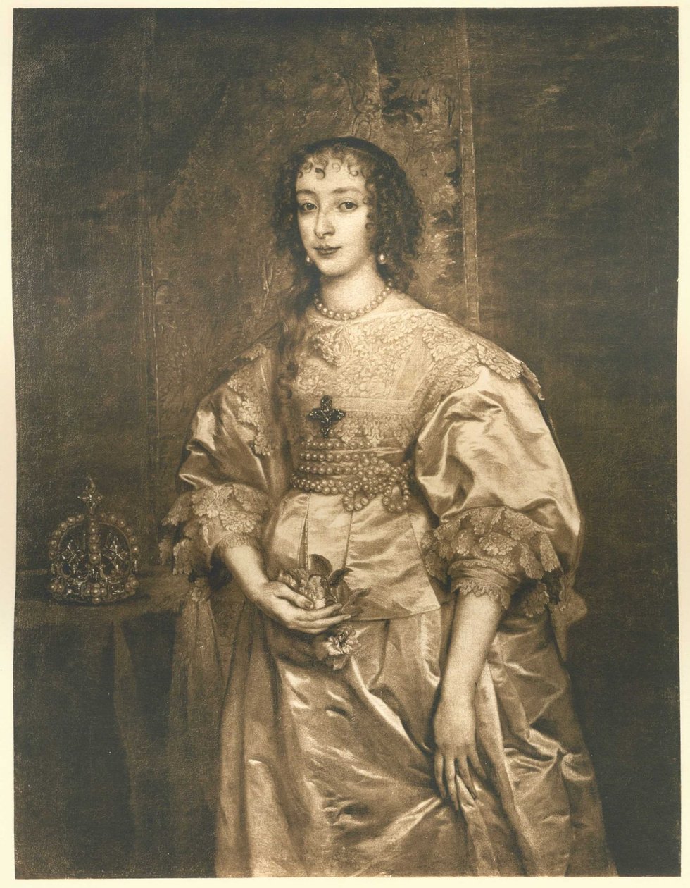 Henriette Maria of France (1609–1668), Wife of Charles I of England by Anthony van Dyck