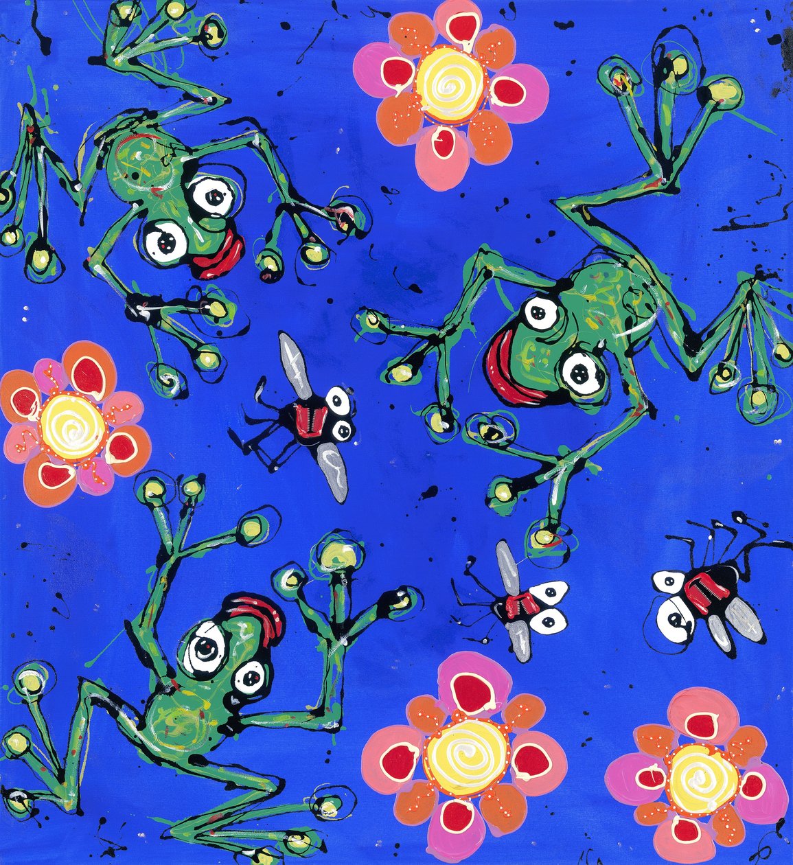 Frog Wallpaper, 2008 by Anthony Breslin