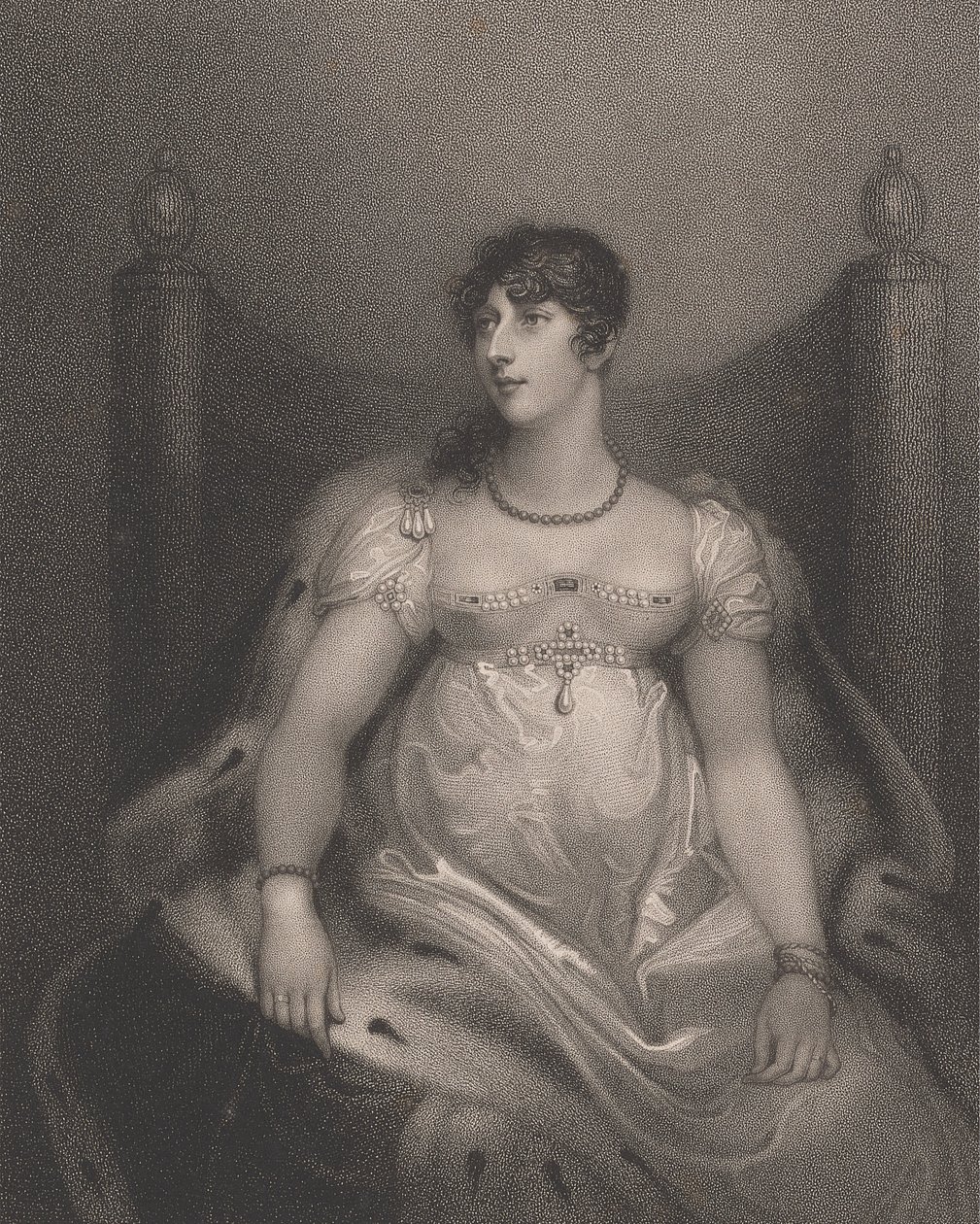 Charlotte Sophia (née Leveson-Gower), Somerset, Duchess of Beaufort by Anthony Cardon