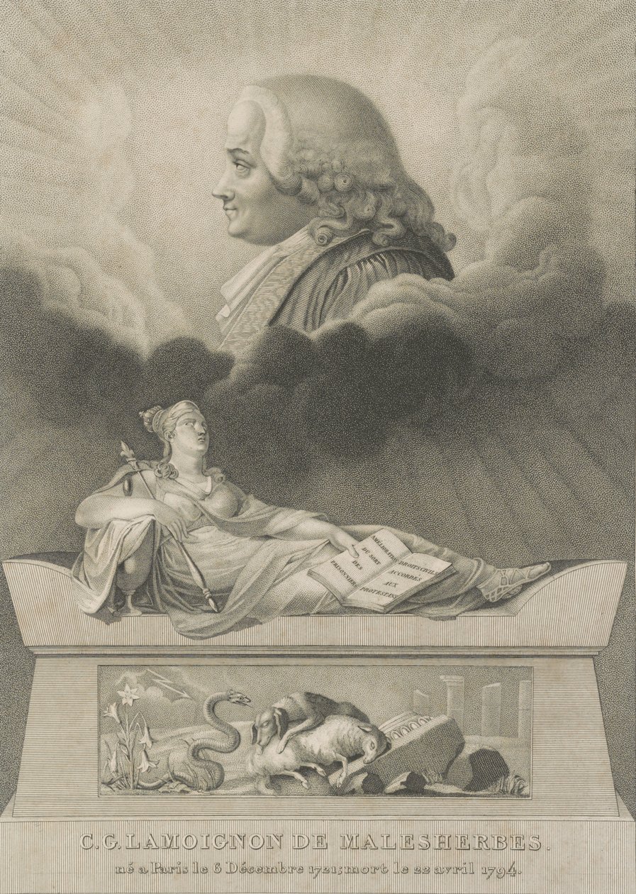 Chrétien Guillaume de Lamoignon de Malesherbes, 1798 by Anthony Cardon