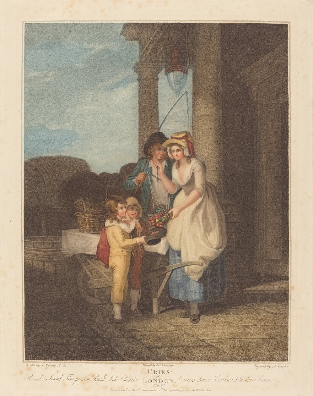 Round and Sound, Five Pence a Pound, Duke Cherries by Anthony Cardon after Francis Wheatley