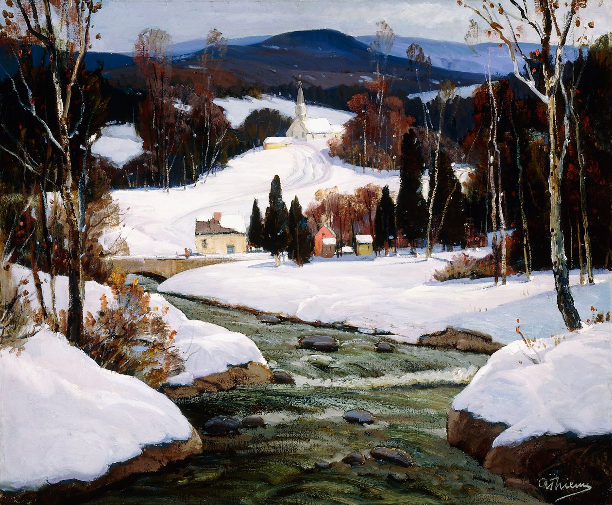 Snow in New Hampshire by Anthony Thieme