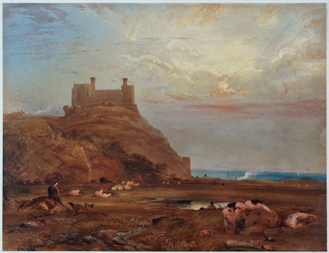 Harlech Castle by Anthony Vandyke Copley Fielding