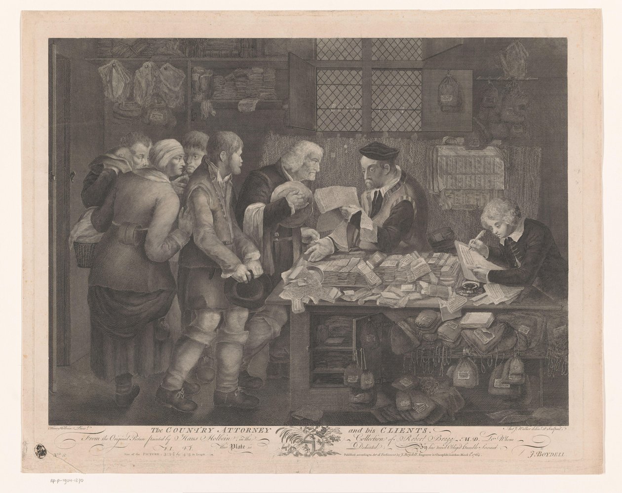 Peasant Company Visiting a Lawyer, The Country Attorney and His Clients by Anthony Walker