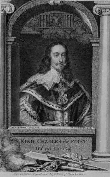 Charles I (1600-49) King of Great Britain and Ireland from 1625, engraved by George Vertue (1684-1756) by Anthony van (after) Dyck