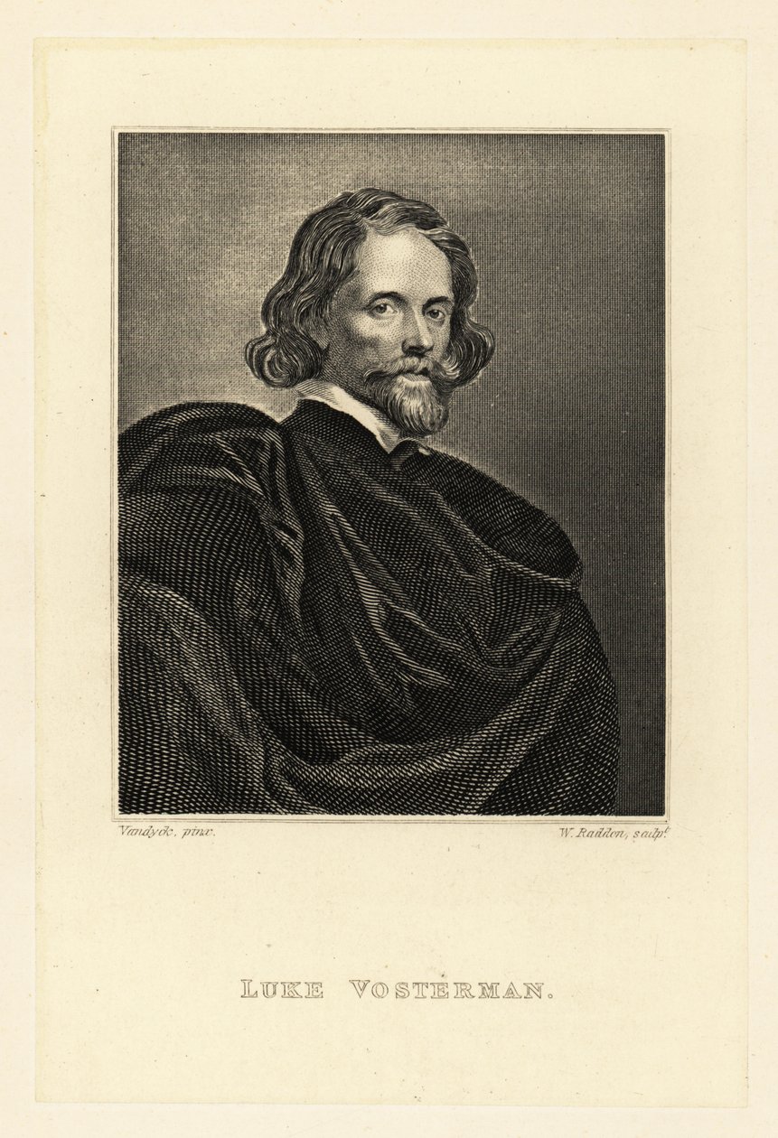 Portrait of Lucas Vorsterman the Elder by Anthony van (after) Dyck