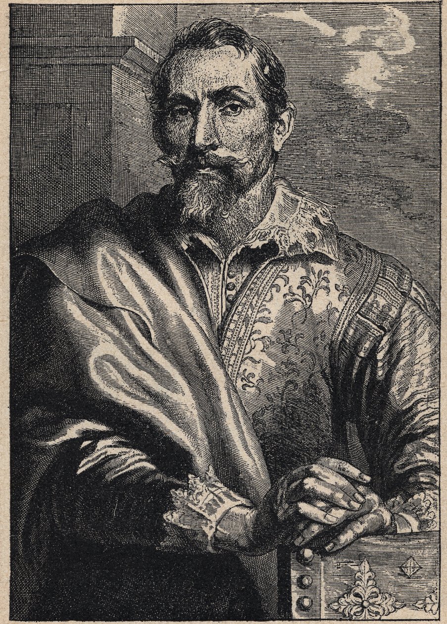 Portrait of Synders (Franciscus Snyders) (Frans Snyders or Snijders) 1579-1657 by Anthony van Dyck by Anthony van (after) Dyck