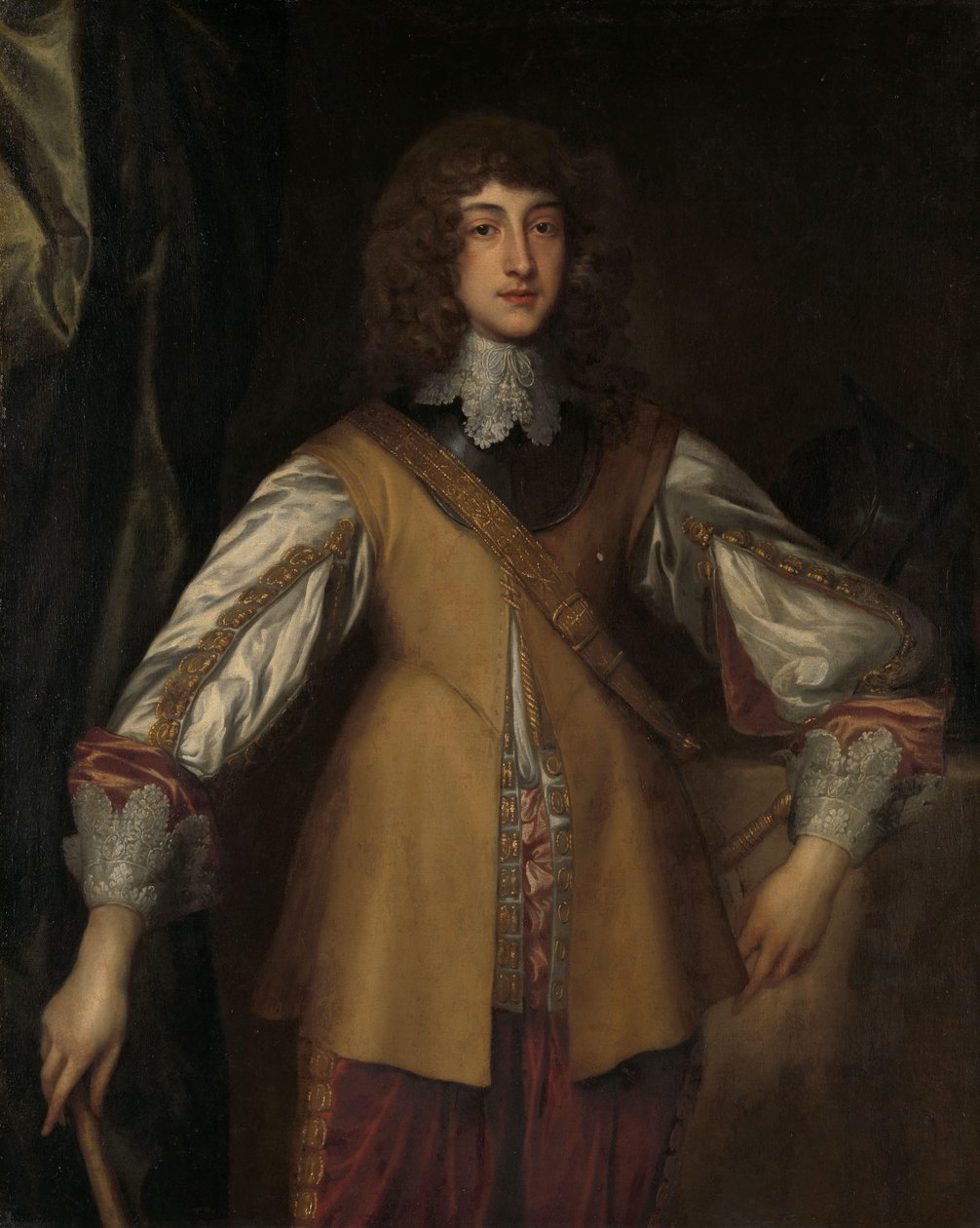 Portrait of Rupert (1619-1682), Prince-Palatine of the Rhine, in Combat Dress by Anthony van Dyck (copy after)