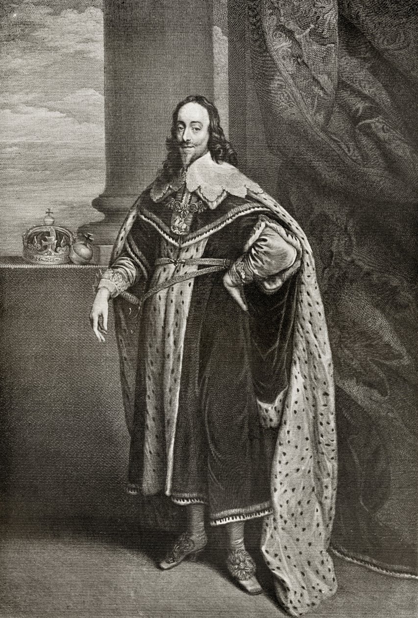 Charles I, engraved by Sir Robert Stange, from 