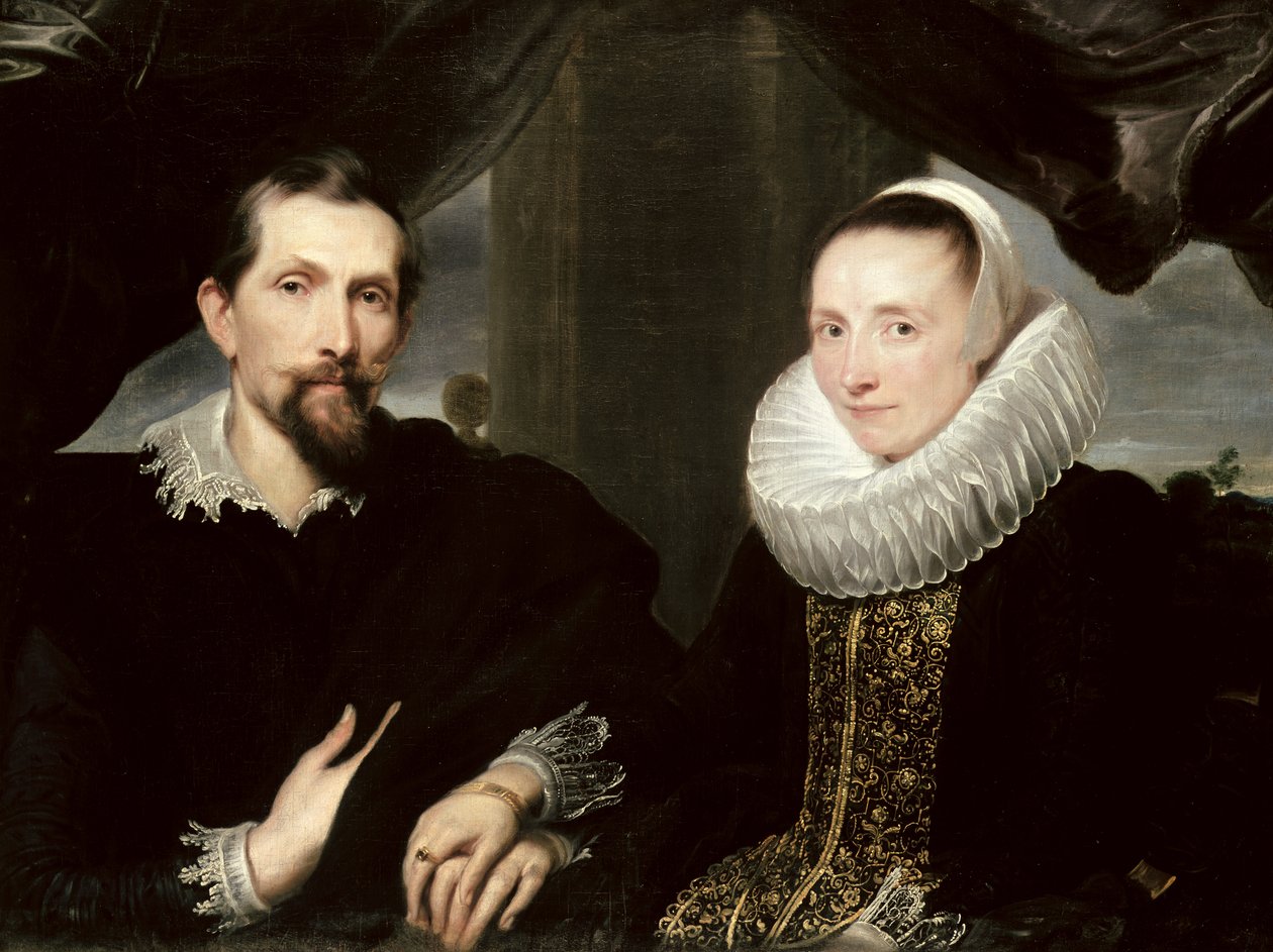 Double Portrait of the Painter Frans Snyders and his Wife Margaretha de Vos by Anthony van Dyck