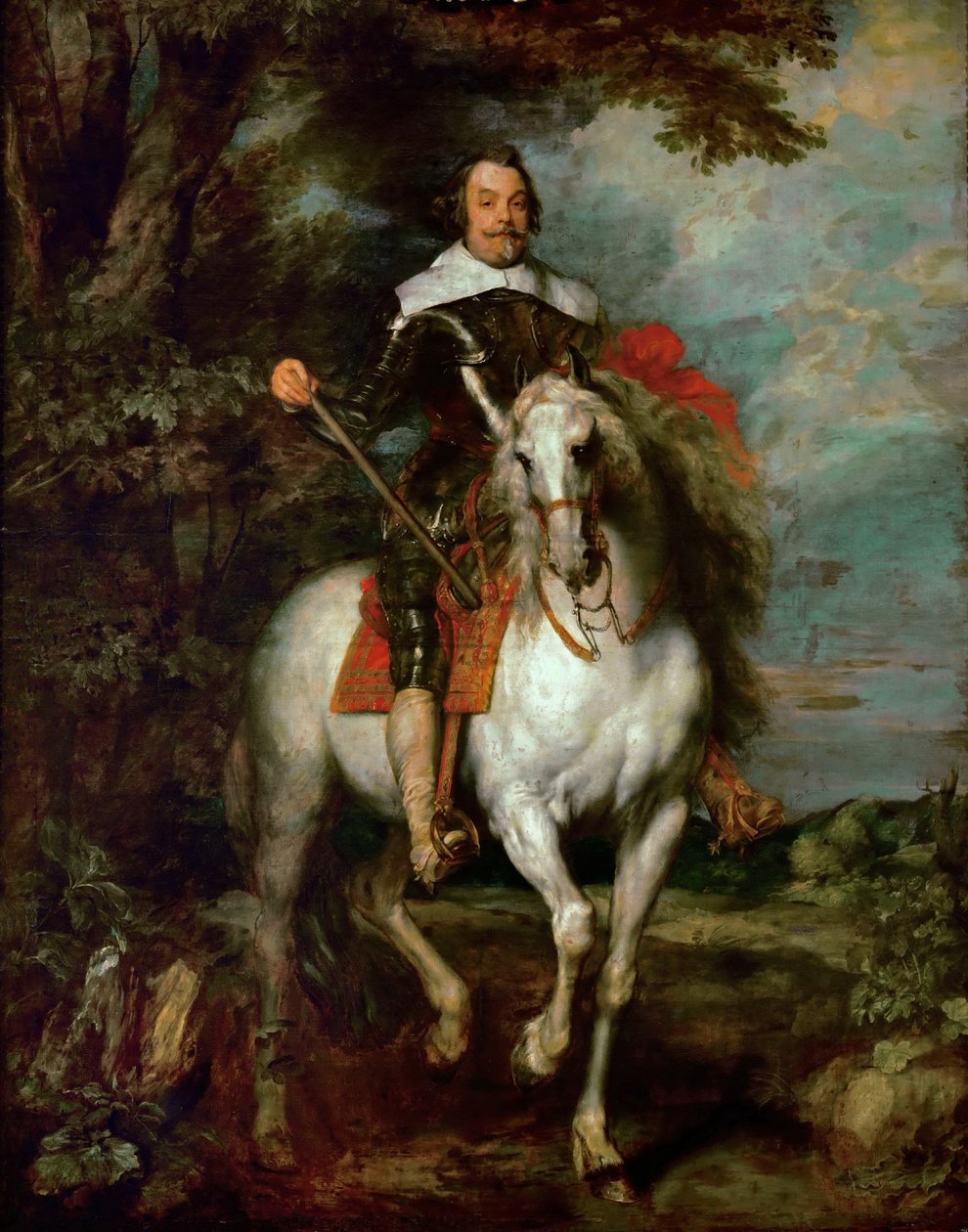 Equestrian Portrait of Francisco de Moncada, Marquis of Aytona and Count of Ossuna by Anthony van Dyck
