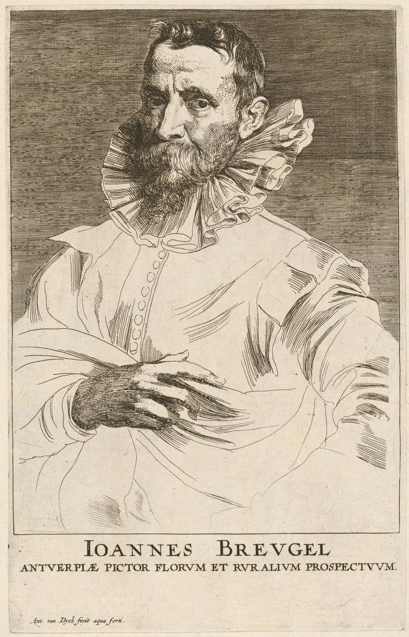 Jan Bruegel the Elder, probably 1626-1641 by Anthony van Dyck