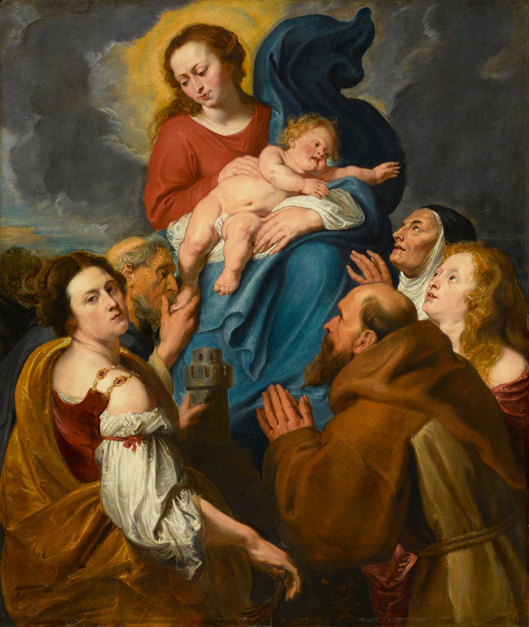 Madonna and Child with Five Saints by Anthony van Dyck