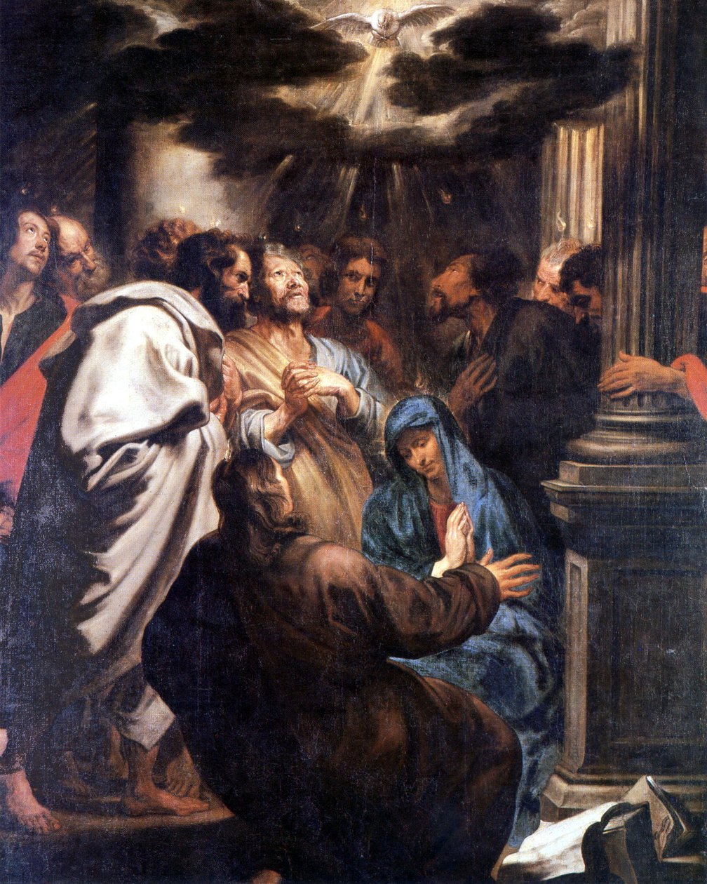 Pentecost: the Holy Ghost descends upon Mary and the apostles by Anthony van Dyck