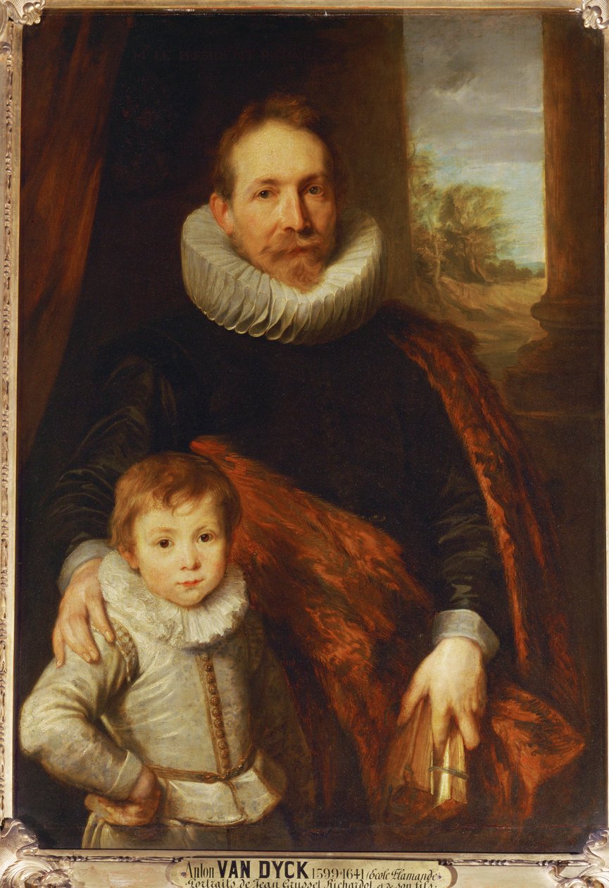 Portrait of a Father and His Son, Also Known as Guillaume Richardot by Anthony van Dyck