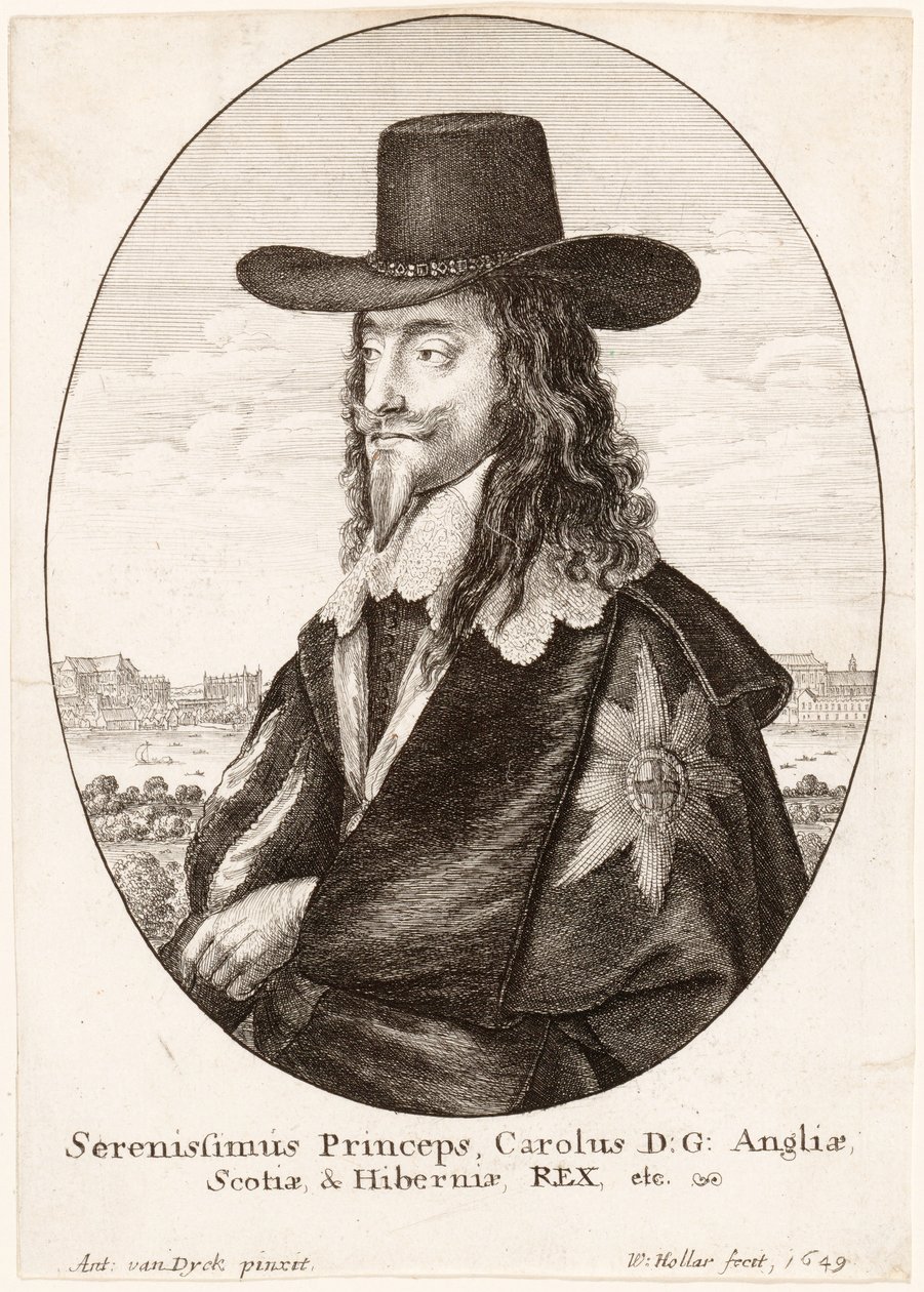 Portrait of Charles I, pub. 1649 by Anthony van Dyck