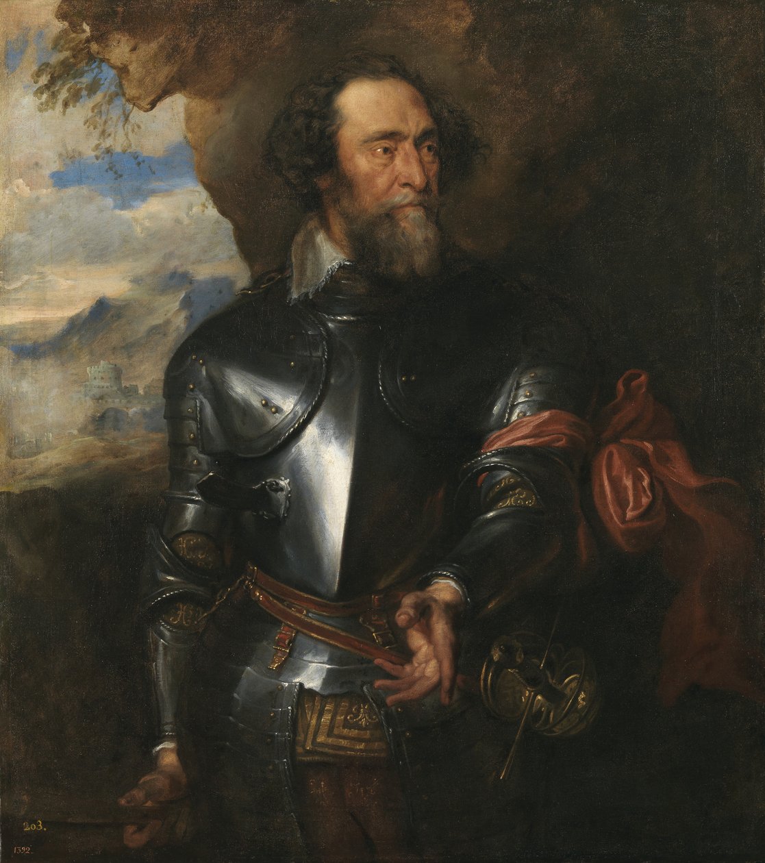 Portrait of Count Hendrik van den Bergh 1573-1638 by Anthony van Dyck