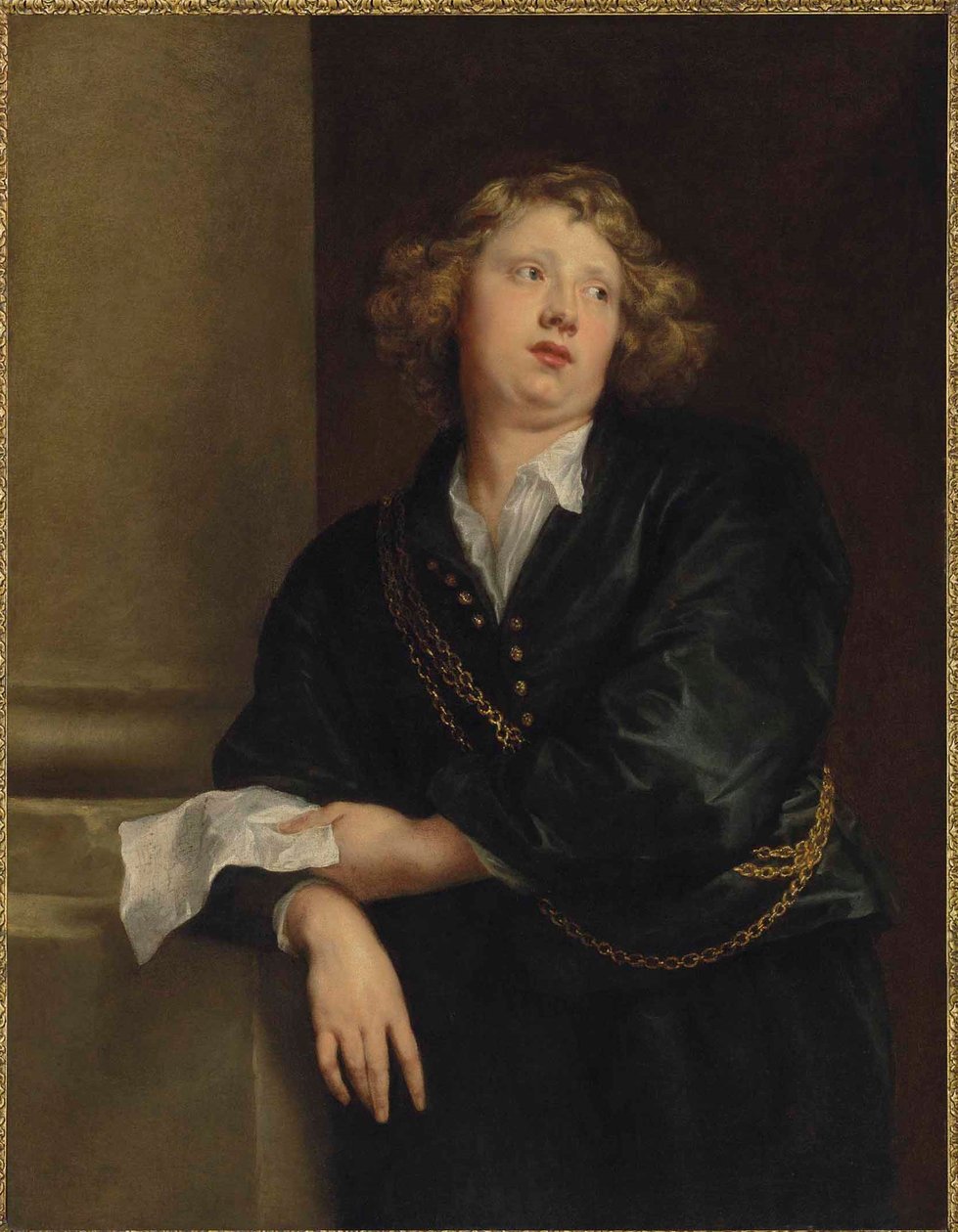 Portrait of Henricus Liberti (1600-1669), organ player of Antwerp cathedral by Anthony van Dyck