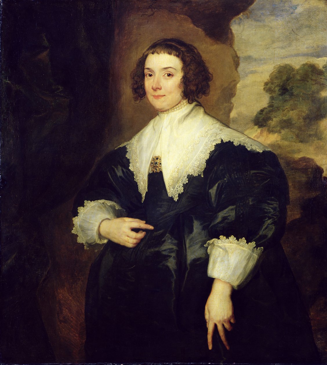Portrait of Isabella van Assche, Wife of Justus van Meerstraten by Anthony van Dyck