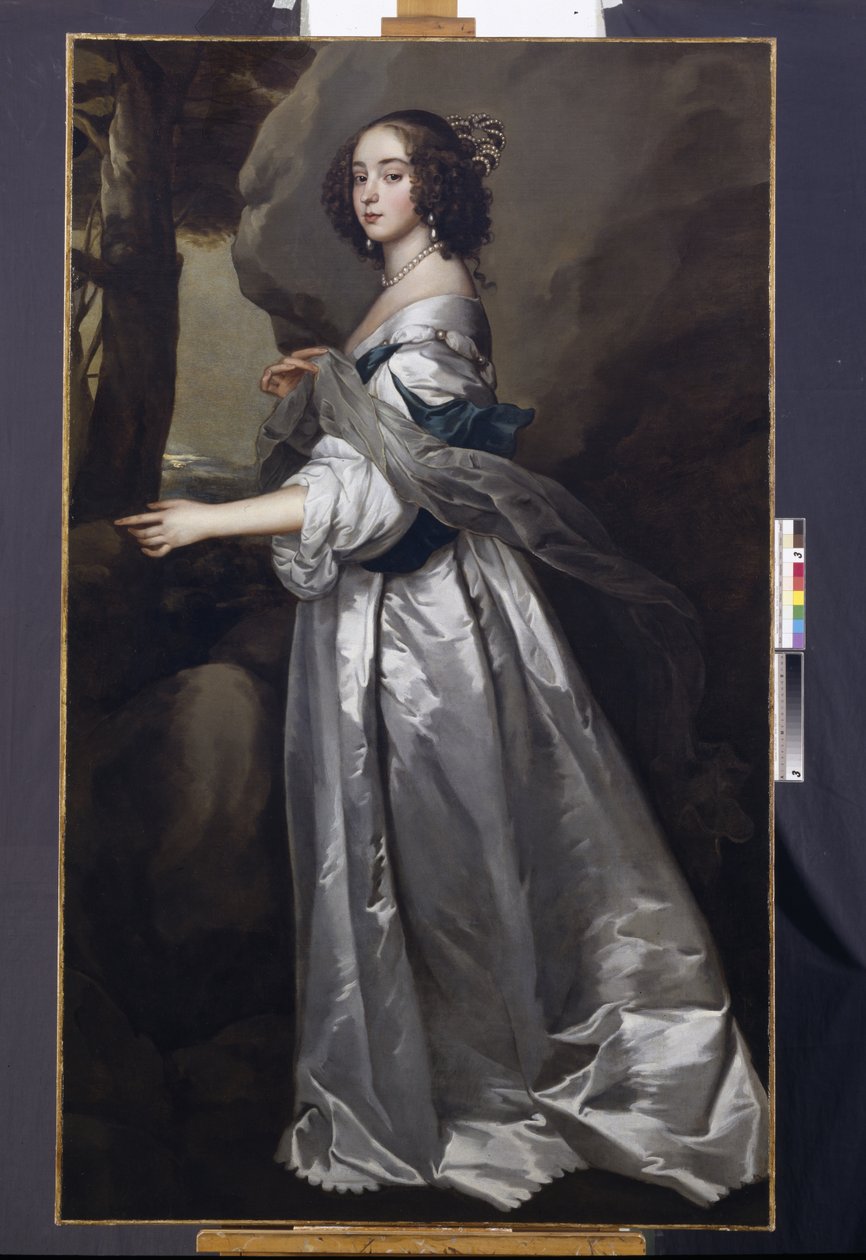 Portrait of Lady Frances Cranfield, Lady Buckhurst, later Countess of Dorset, c.1637-50 by Anthony van Dyck