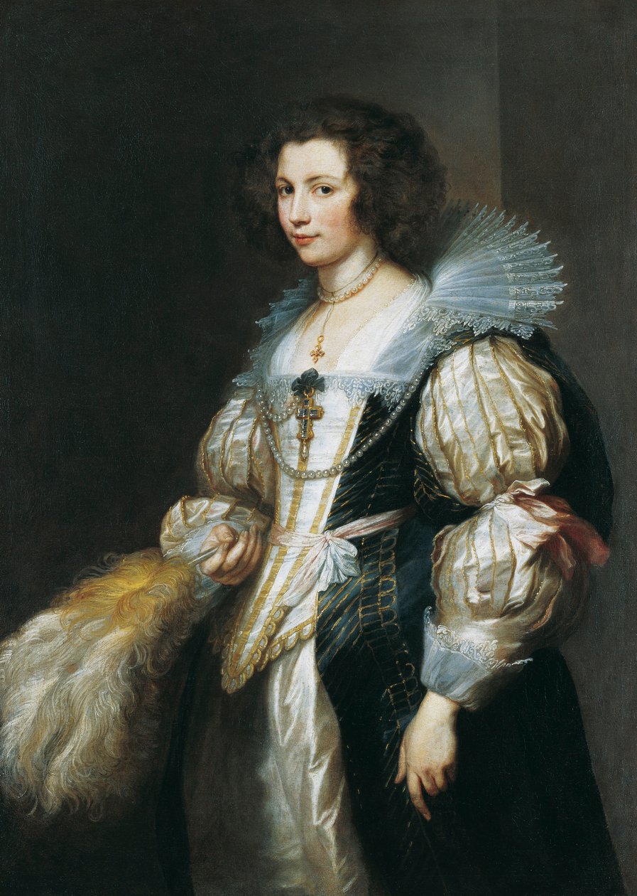 Portrait of Maria Louis de Tassis, daughter of Antoine de Tassis by Anthony van Dyck