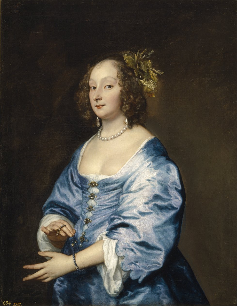 Portrait of Mary née Ruthven, Lady van Dyck by Anthony van Dyck