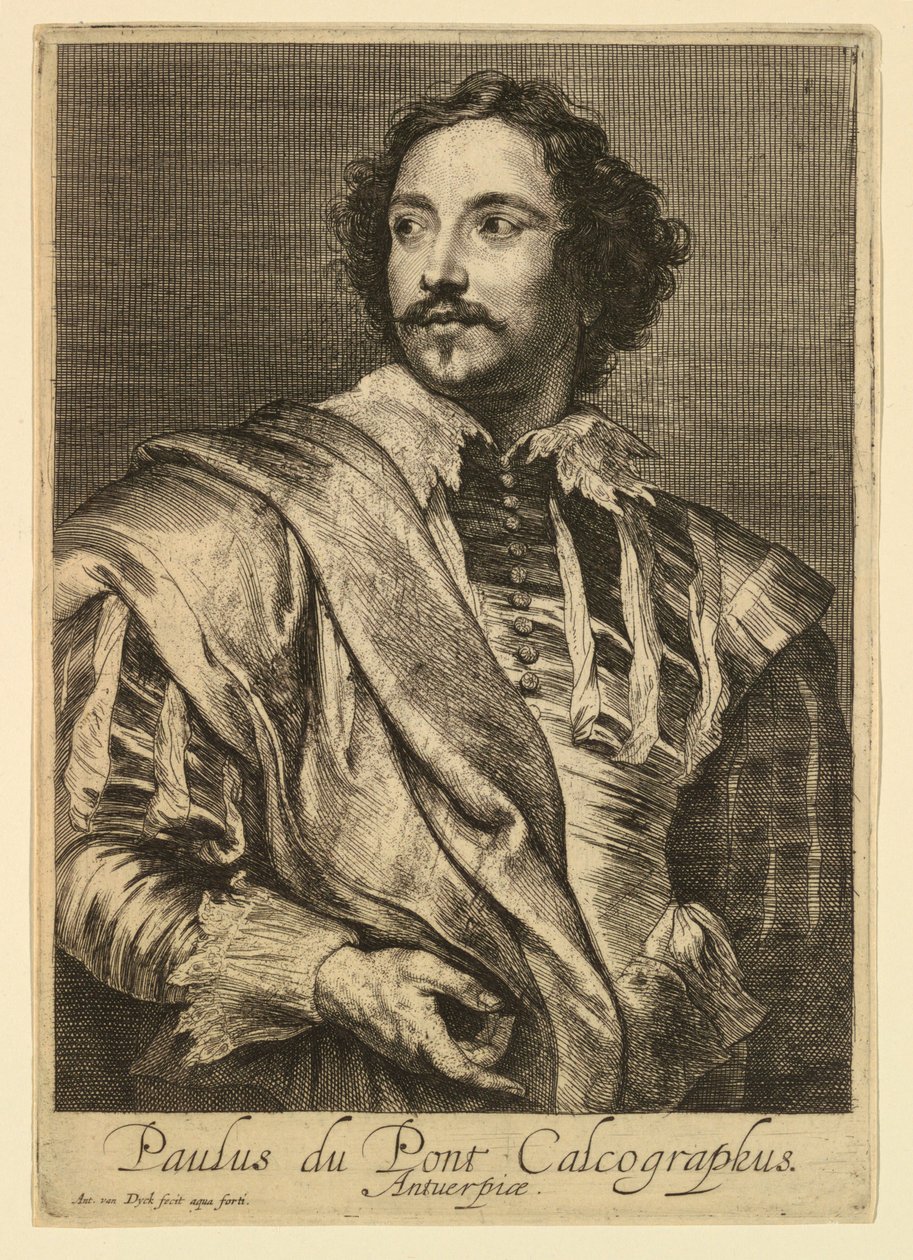 Portrait of Paulus Pontius, from the Icones Principum Virorum by Anthony van Dyck