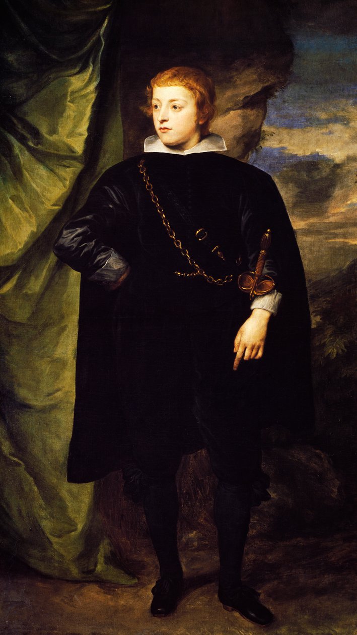 Portrait of Prince Charles Louis of Palatinate, painting by Anthony van Dyck by Anthony van Dyck