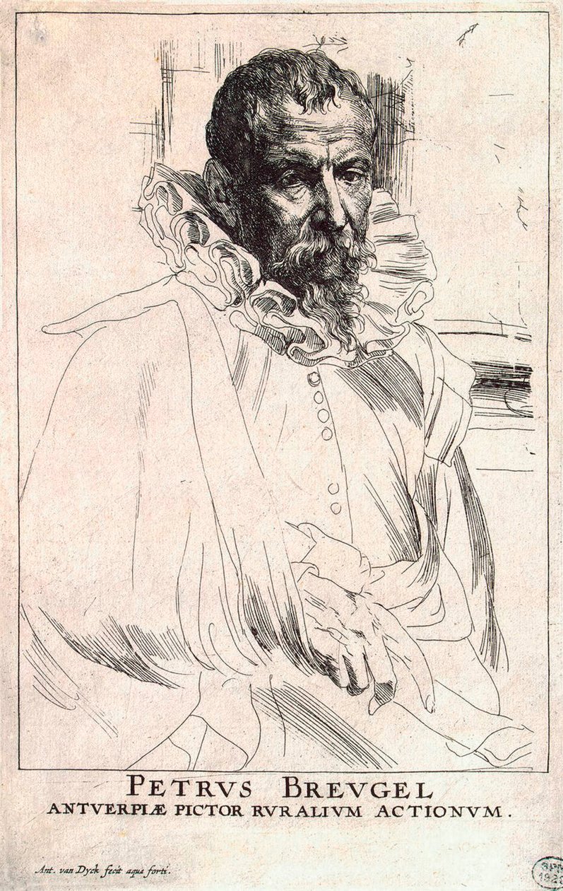 Portrait of the artist Pieter Bruegel the Younger, 1564-1636, early 17th century by Anthony van Dyck